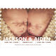 Brown Double Name Twins Photo Birth Announcements Image 6 of 6